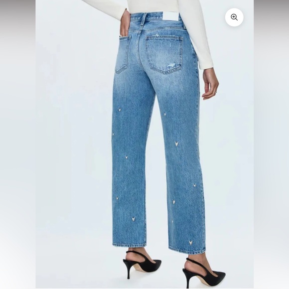 PISTOLA LEXI MID RISE BOWED STRAIGHT JEAN - Picture 2 of 6